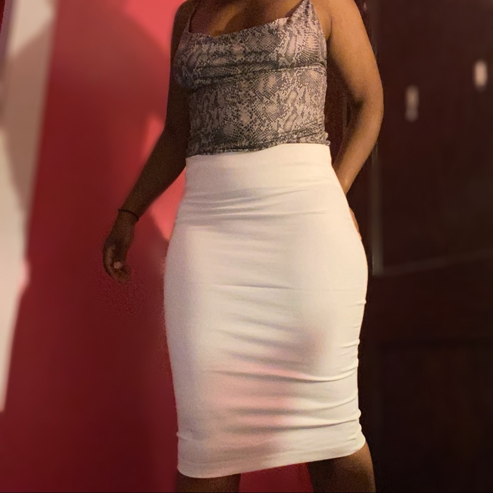 Ivory Midi Skirt